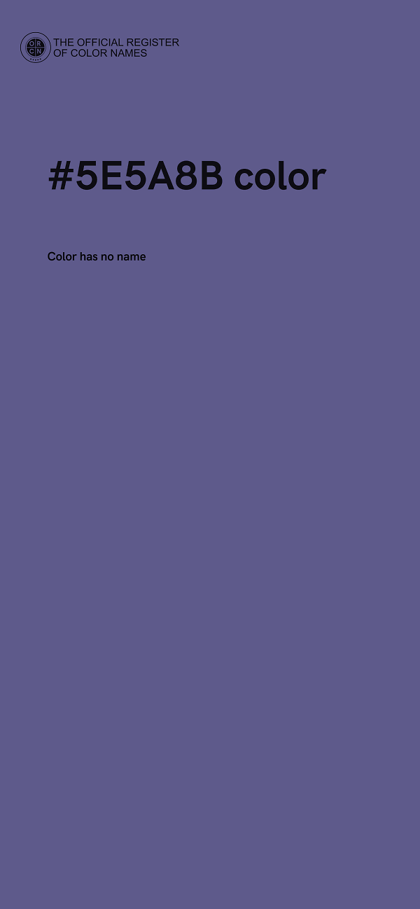 #5E5A8B color image