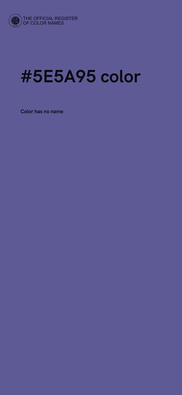 #5E5A95 color image