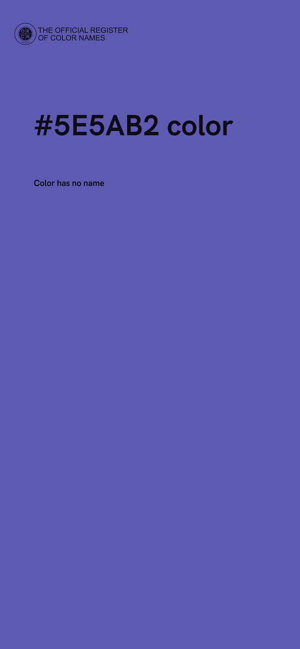 #5E5AB2 color image