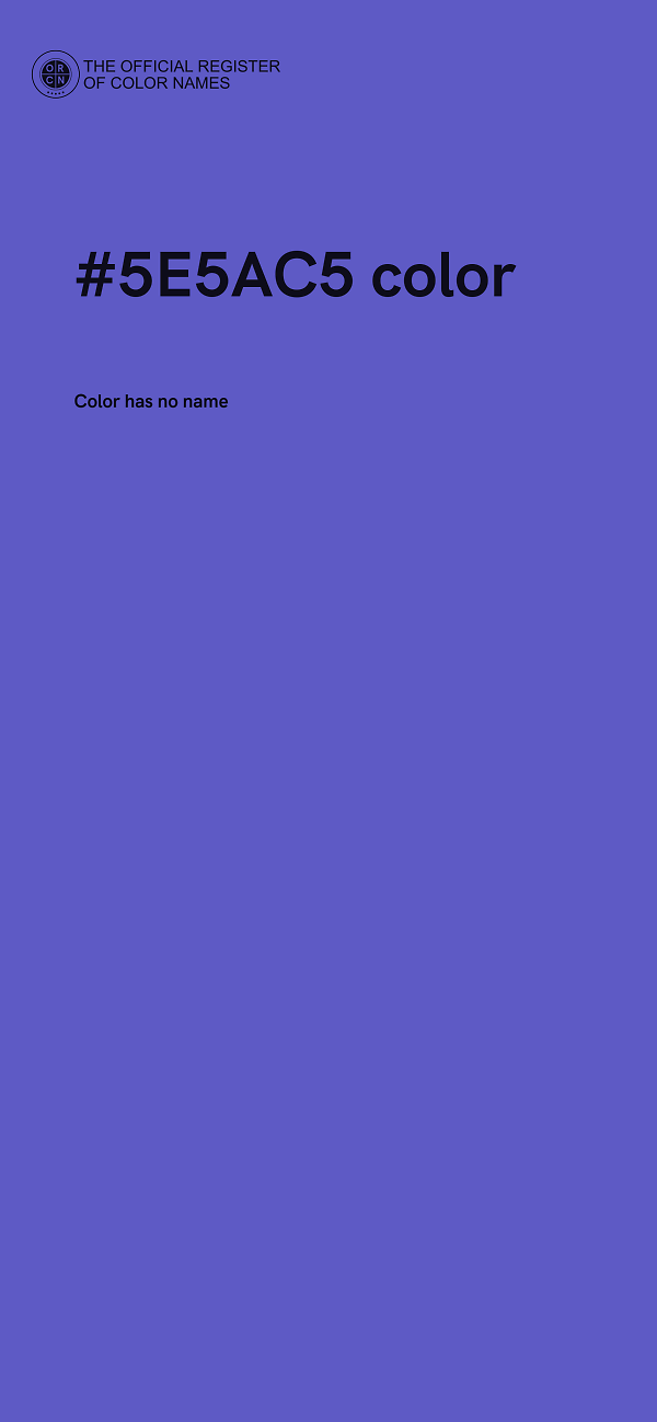 #5E5AC5 color image
