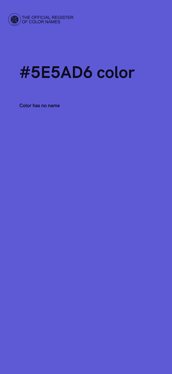 #5E5AD6 color image