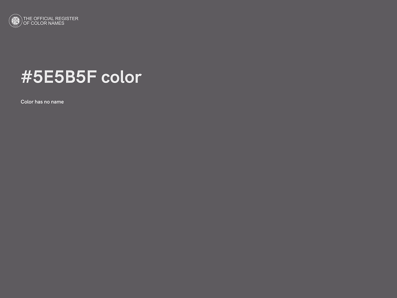 #5E5B5F color image