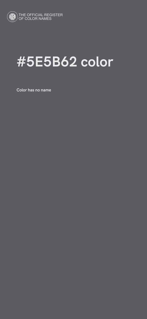 #5E5B62 color image