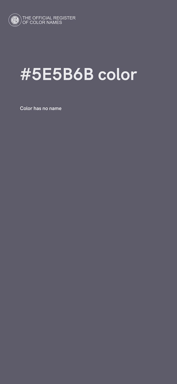 #5E5B6B color image