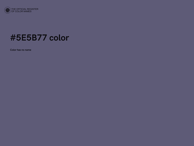 #5E5B77 color image