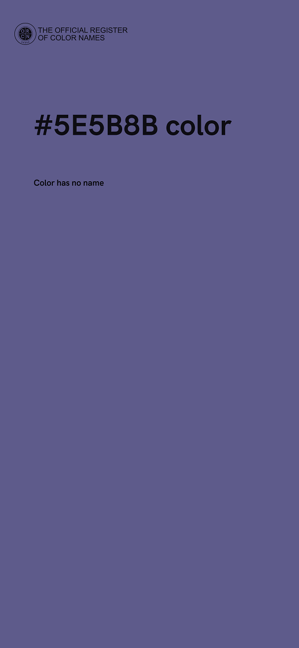 #5E5B8B color image