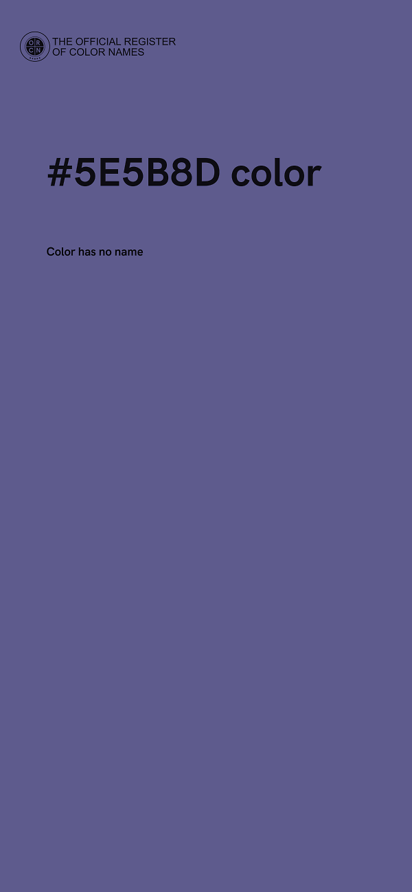 #5E5B8D color image
