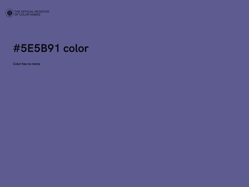 #5E5B91 color image