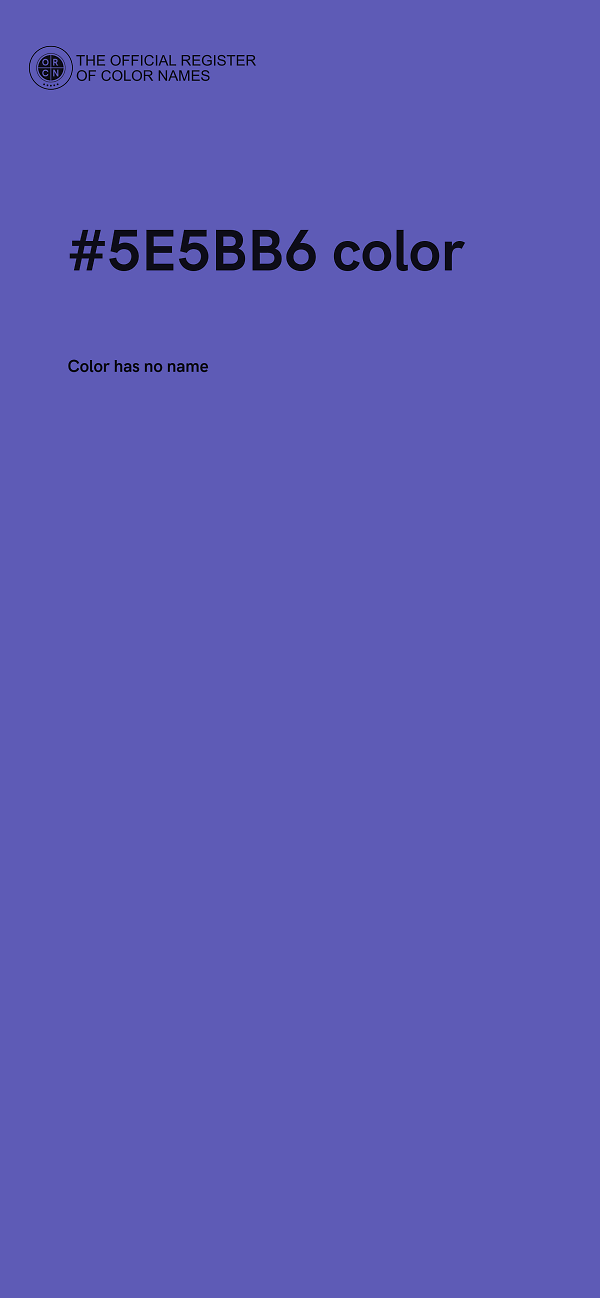 #5E5BB6 color image