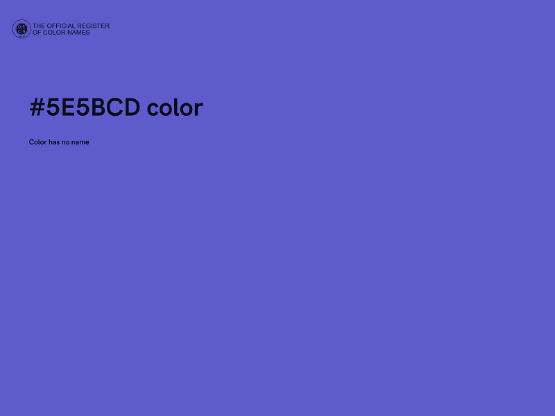 #5E5BCD color image
