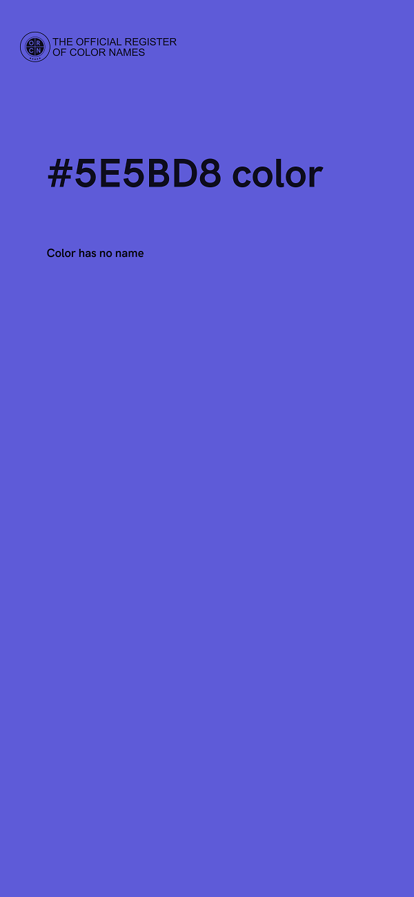 #5E5BD8 color image