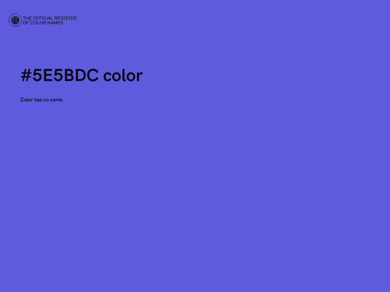 #5E5BDC color image
