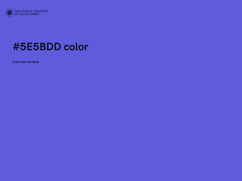 #5E5BDD color image