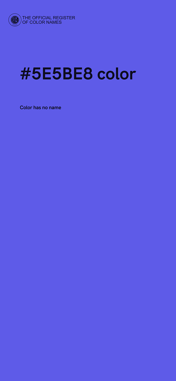 #5E5BE8 color image