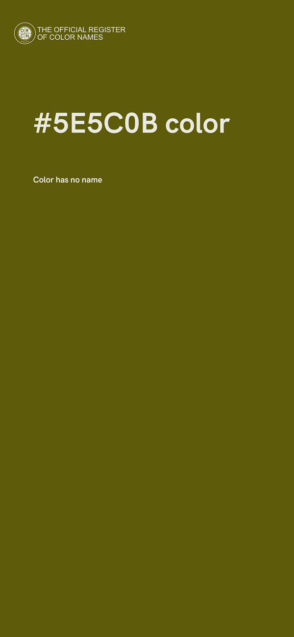 #5E5C0B color image