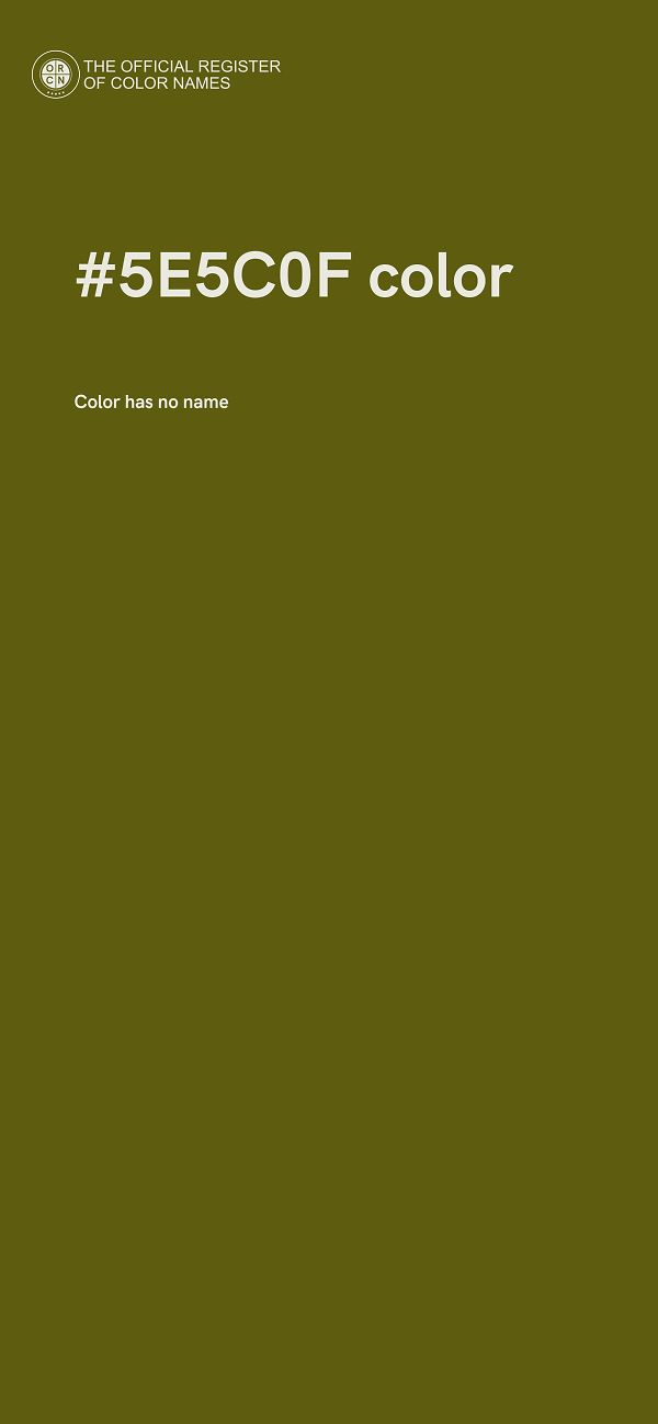 #5E5C0F color image