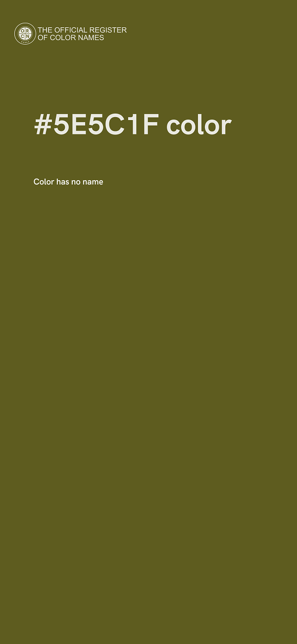 #5E5C1F color image