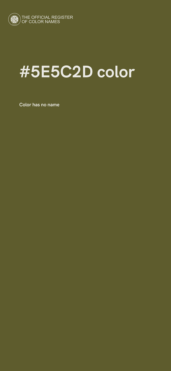#5E5C2D color image