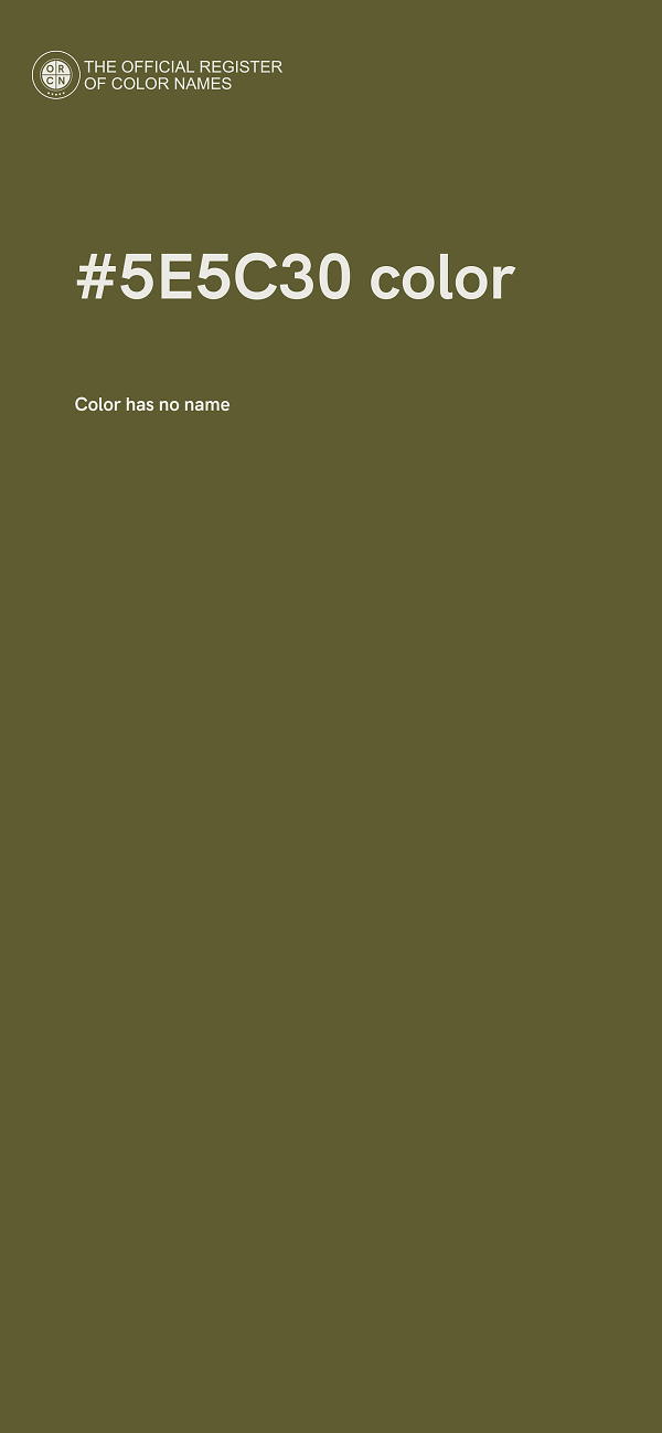 #5E5C30 color image