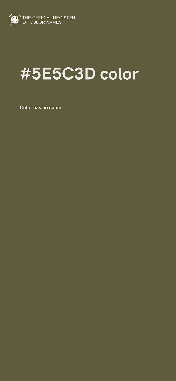 #5E5C3D color image