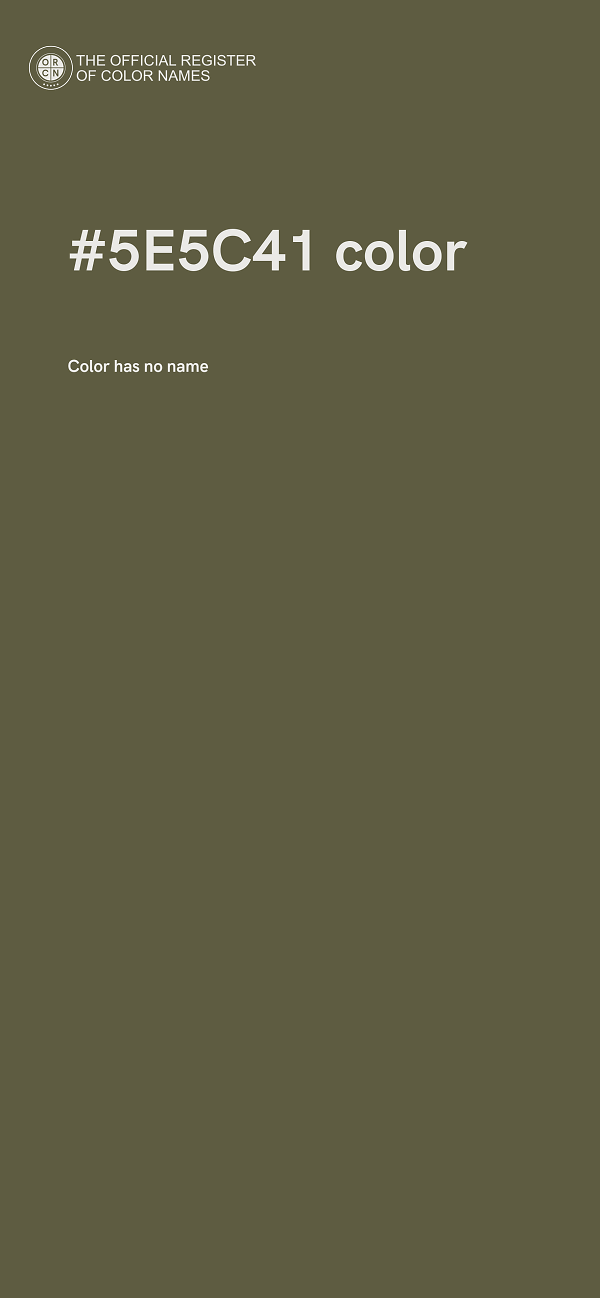 #5E5C41 color image