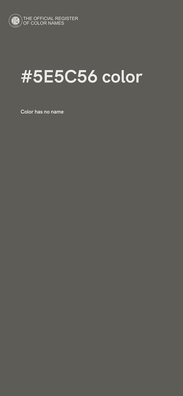 #5E5C56 color image
