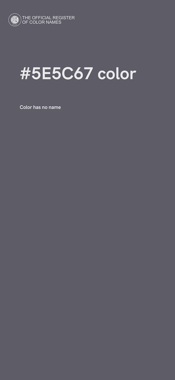 #5E5C67 color image