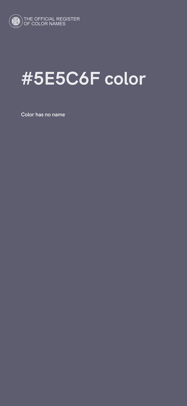 #5E5C6F color image