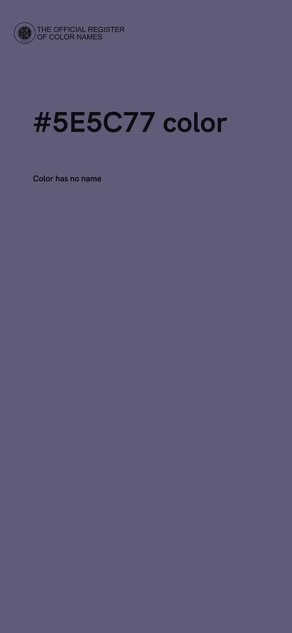 #5E5C77 color image