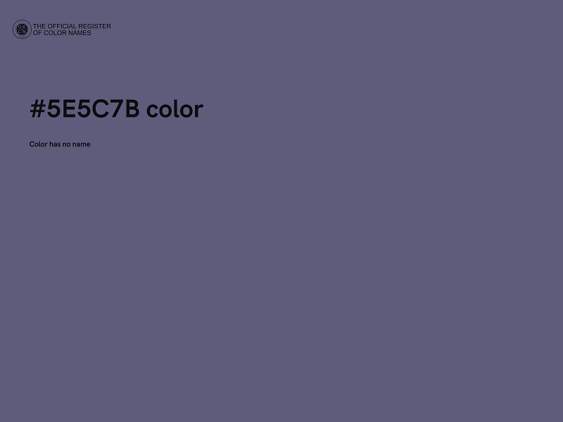 #5E5C7B color image