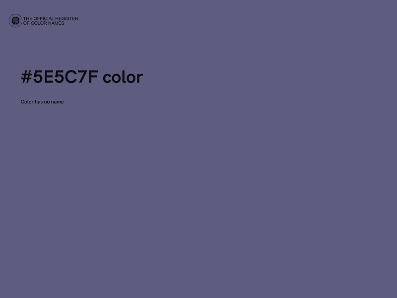 #5E5C7F color image