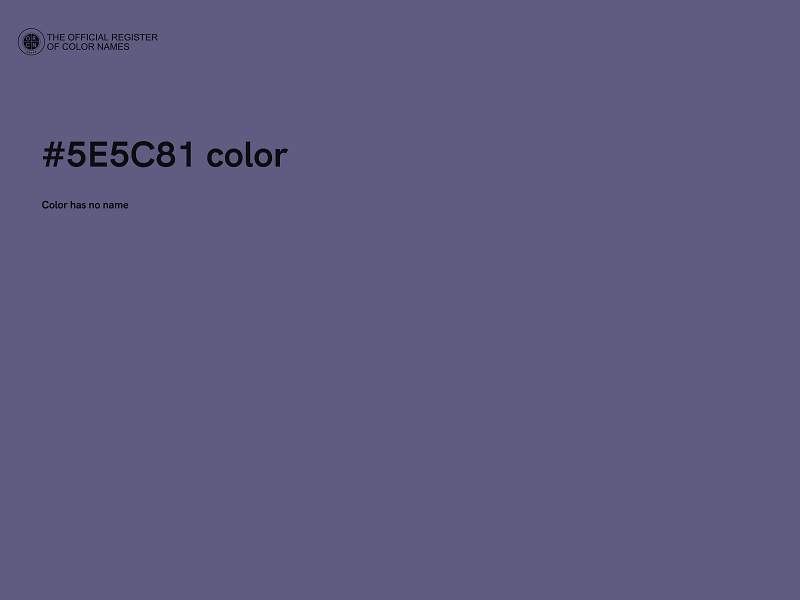 #5E5C81 color image