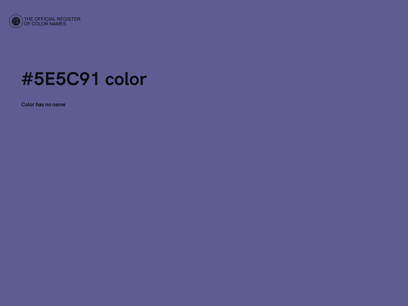 #5E5C91 color image