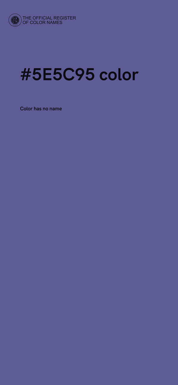 #5E5C95 color image