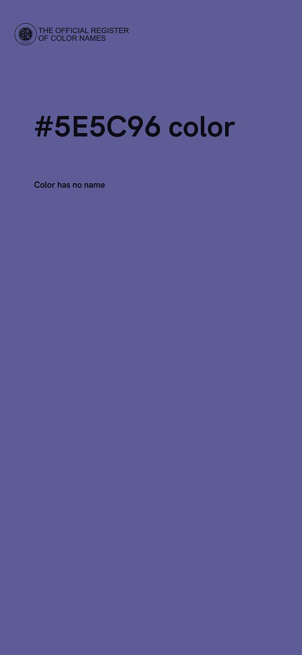 #5E5C96 color image