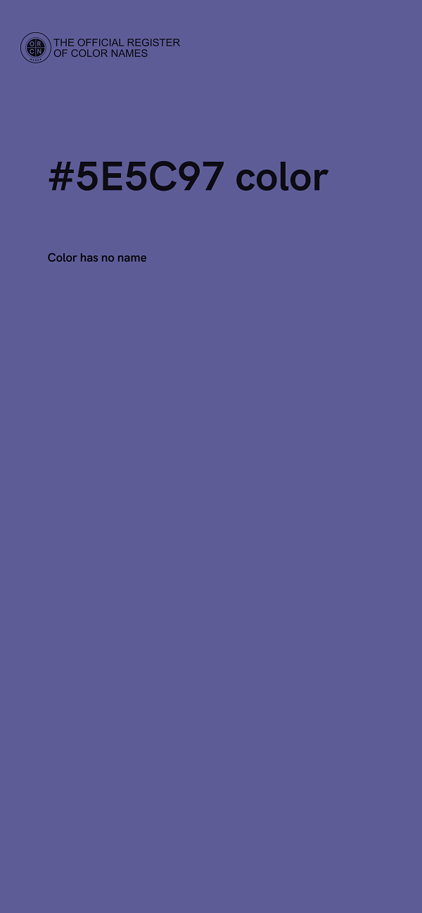 #5E5C97 color image