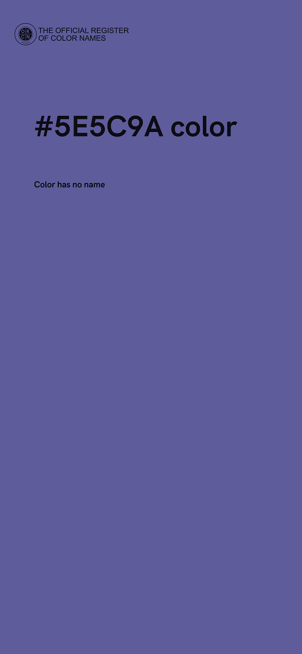 #5E5C9A color image