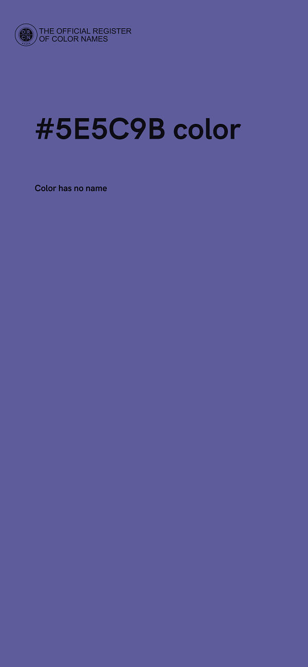 #5E5C9B color image