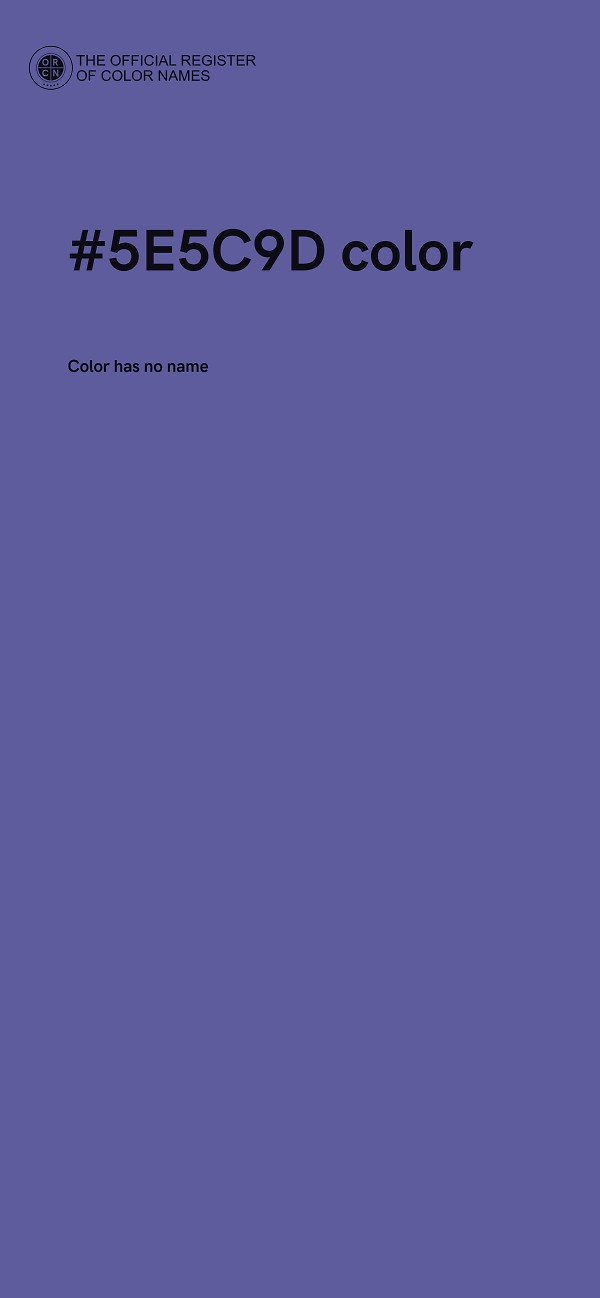 #5E5C9D color image