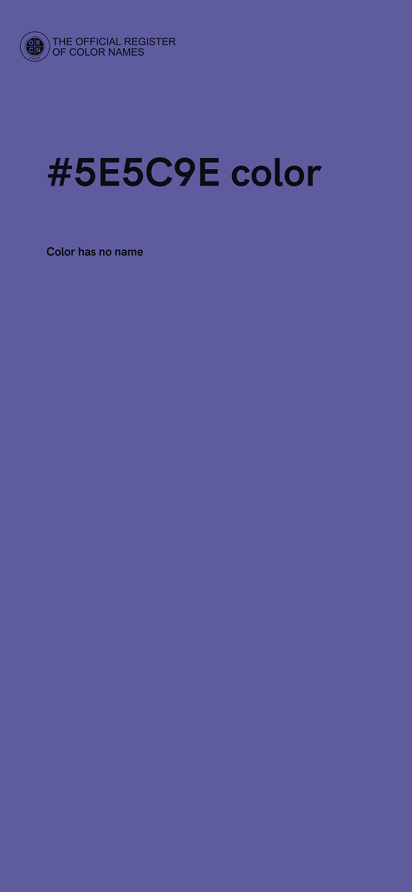 #5E5C9E color image
