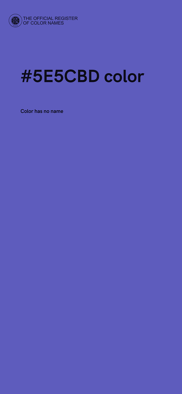 #5E5CBD color image