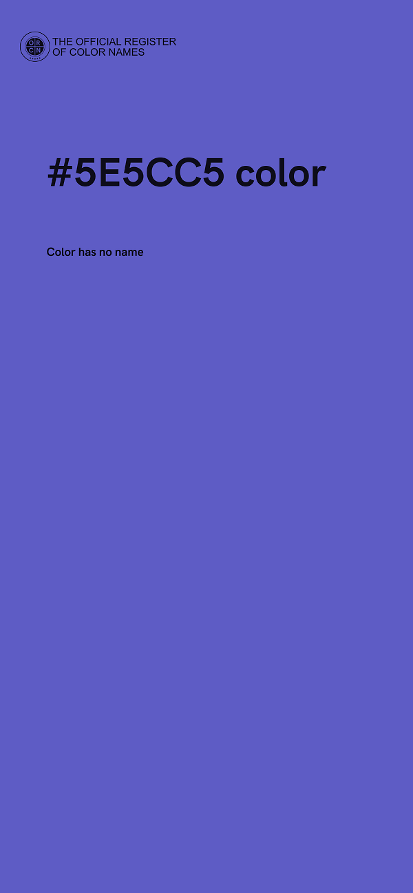 #5E5CC5 color image
