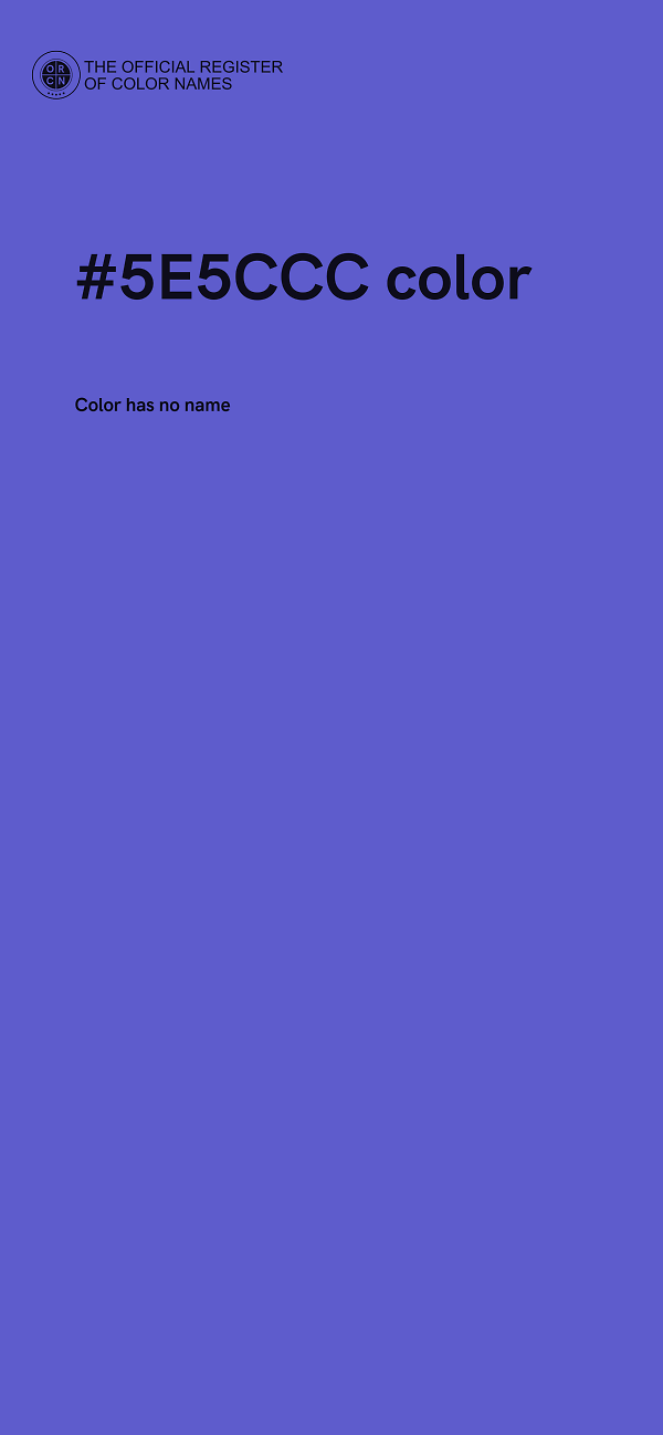 #5E5CCC color image
