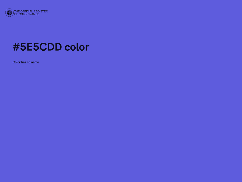#5E5CDD color image