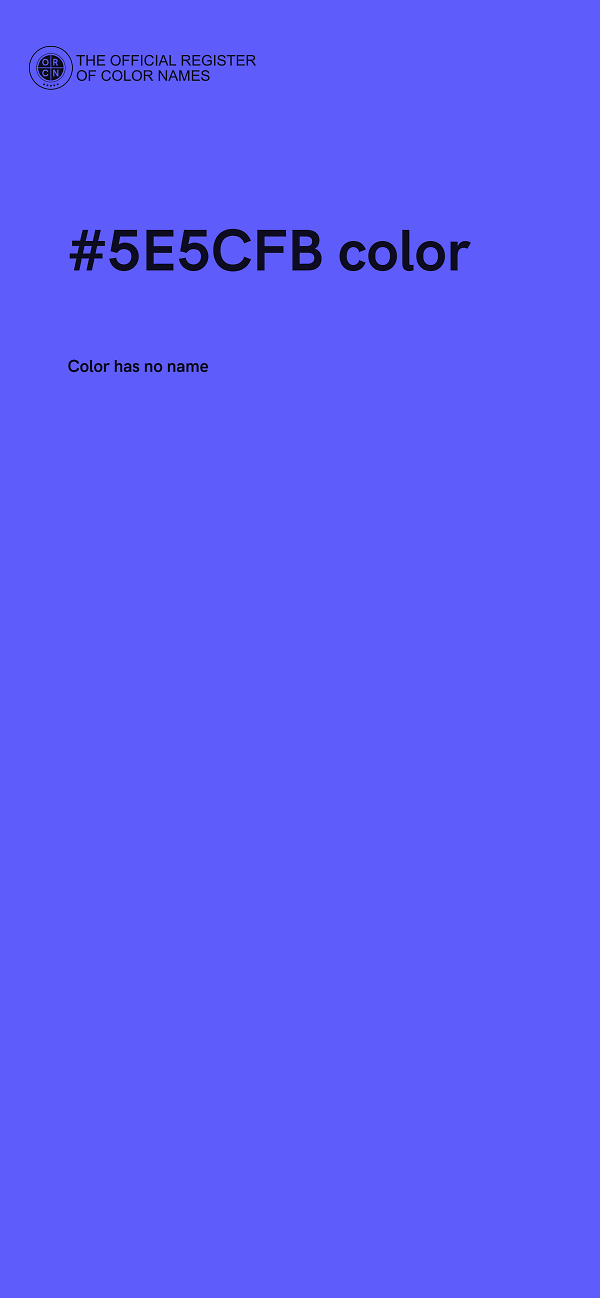#5E5CFB color image