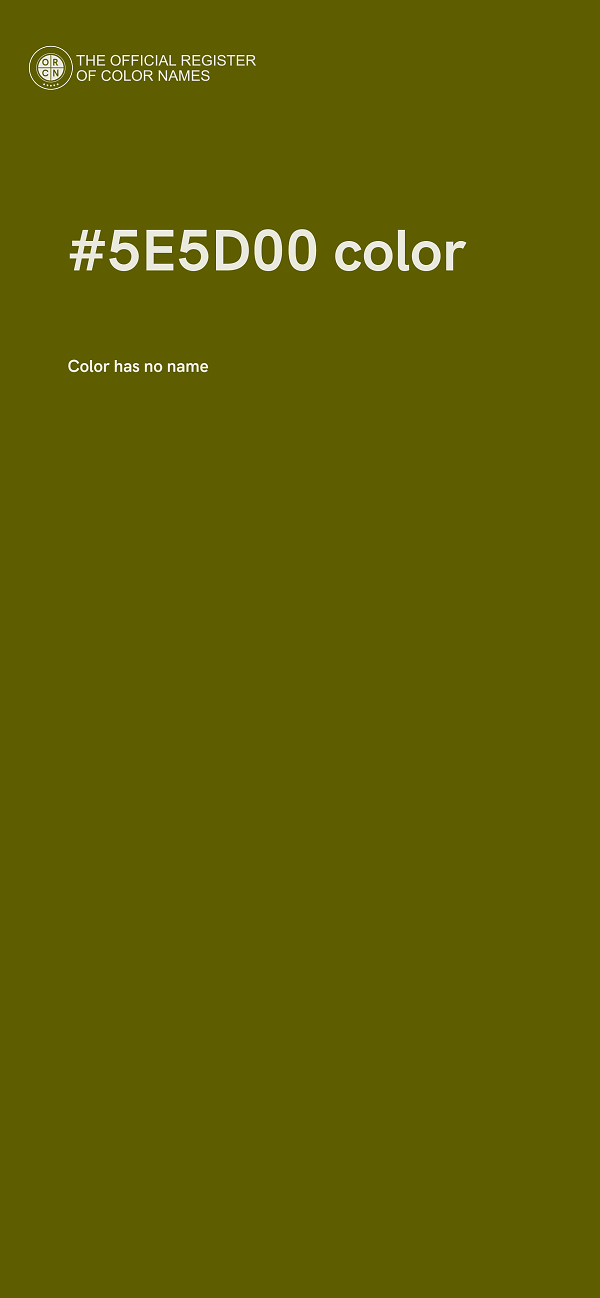 #5E5D00 color image