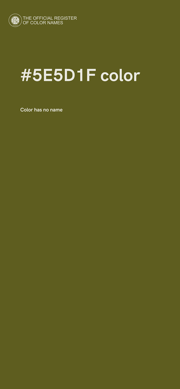 #5E5D1F color image