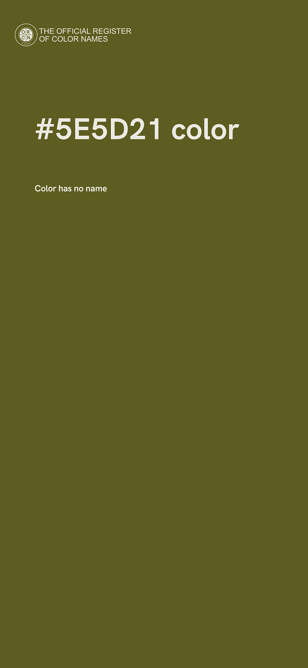 #5E5D21 color image