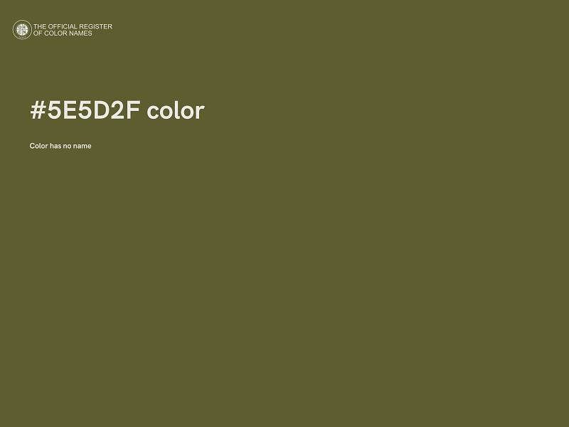 #5E5D2F color image