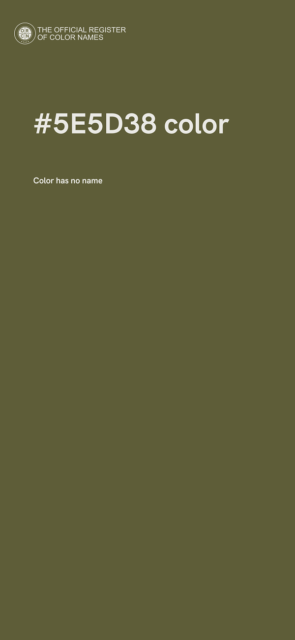 #5E5D38 color image